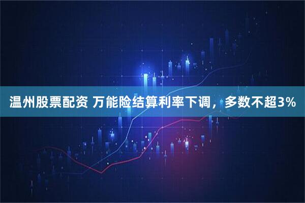 温州股票配资 万能险结算利率下调，多数不超3%
